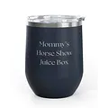Unsustainable Equestrian Unsustainable Equestrian - Wine Tumbler 12oz - Mommy's Juice Box - Navy Blue