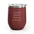 Unsustainable Equestrian Unsustainable Equestrian - Wine Tumbler 12oz - Bubbles or Banamine - Maroon