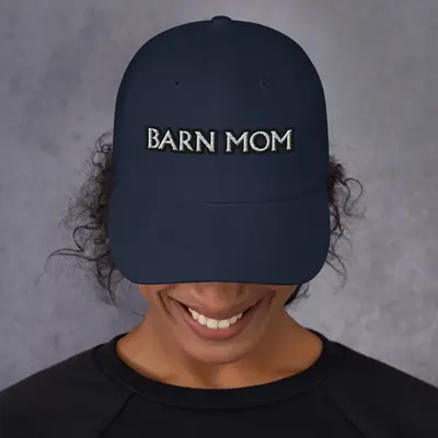 Unsustainable Equestrian Unsustainable Equestrian - "Barn Mom" Navy - Dad Hat