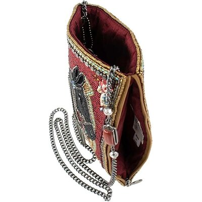 Mary Frances Accessories Mary Frances - Let’s Gallop Beaded Black Horse Mini Crossbody Handbag