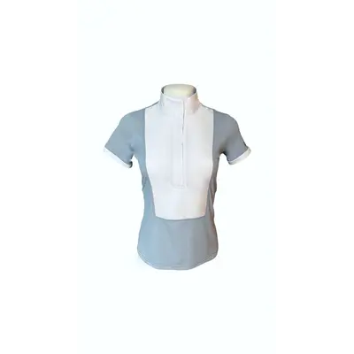70 Degrees 70° Short Sleeve Bib Show Shirt - Blue Quartz