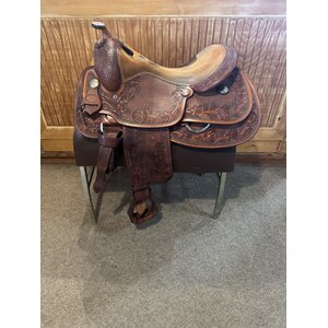 Used Greenville Billy Cook Reining Saddle - 16.5” Regular Tree
