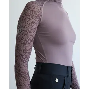 70 Degrees 70° Mesh + Lace Sport Mock LS