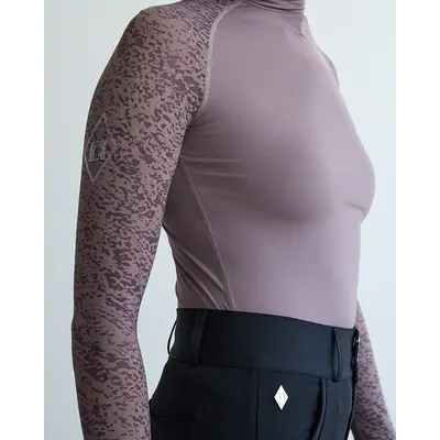 70 Degrees 70° Mesh + Lace Sport Mock LS