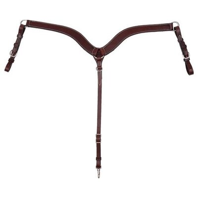 Circle Y Circle Y No Choke Tapered Smooth Breast Collar -