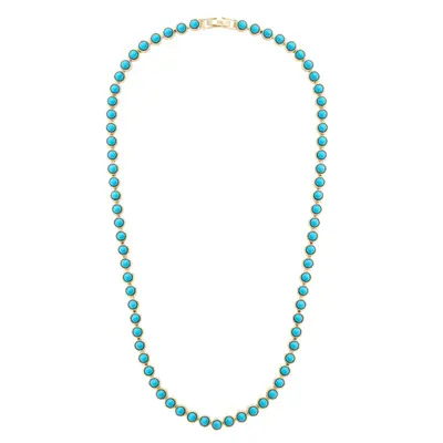 Canvas Style - Albuquerque Tennis Necklace in Turq.
