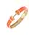 Canvas Style Canvas Style - Majesty Horsebit Enamel Hinge Bangle - Orange