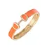 Canvas Style Canvas Style - Majesty Horsebit Enamel Hinge Bangle - Orange