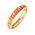 Canvas Style Canvas Style - Horsin Around Sculpted Enamel Hinge Bangle - Orange