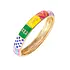 Canvas Style Canvas Style - Talk Derby To Me Sculpted Enamel Hinge Bangle in Multi