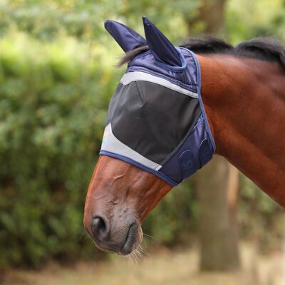 Shires Shires FlyGuard Pro Fine Mesh Fly Mask with Ears & Open Forelock