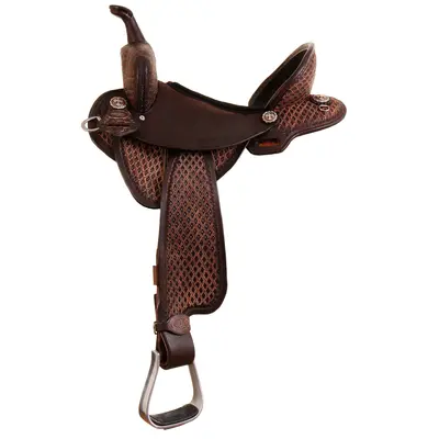 Double J Saddlery Double J - Feather Light Weight Saddle - 13.5” Wide - SFLW08