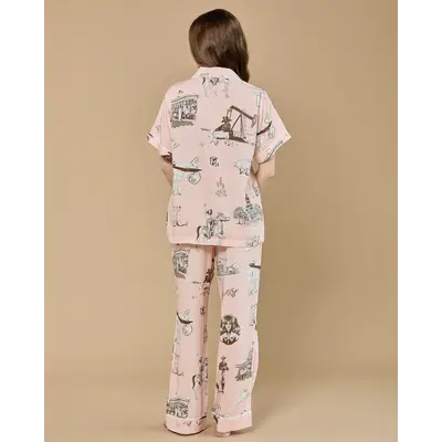 Katie Kime Katie Kime - Texas Toile Pajama Pants Set -
