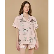 Katie Kime Katie Kime - Texas Toile Pajama Shorts Set -