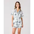Katie Kime Katie Kime - Houston Toile Pajama Shorts Set -