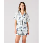Katie Kime Katie Kime - Houston Toile Pajama Shorts Set -