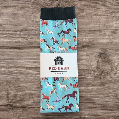 Red Barn Socks Red Barn Socks - Horsin' Around - Youth/Petite