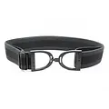 Hutson x Ellany Ellany Charcoal Stripes - 1.5” Black Stirrup Elastic Belt