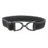 Hutson x Ellany Ellany Charcoal Stripes - 1.5” Black Stirrup Elastic Belt