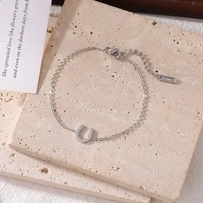 Bridle Up Hope Bridle Up Hope - Horseshoe Sparkle Charm Bracelet -
