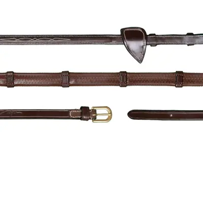 Dy'on Dy'on - 1/2" Rubber Reins w/ 7 Leather Loops -