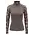 70 Degrees 70 Degrees - Mesh + Embroidered Floral Lace Sport Mock Neck - Marron Glace