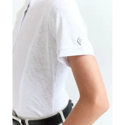 70 Degrees 70 Degrees - Camo Lace Short Sleeve Show Shirt - White