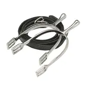 Weatherbeeta Korsteel - Long Neck Dressage Spur with Straps - 1.5"