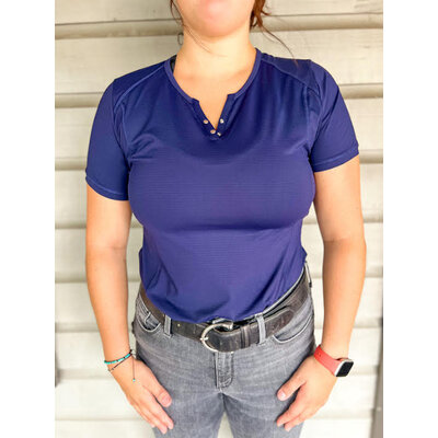 RJ Classics - Liza SS Split Neck Sun Shirt -