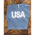 Arrow F Apparel Arrow F - USA Western Print - Western Graphic Muscle Tank -