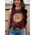 Arrow F Apparel Arrow F - Cowboy Music - Western Graphic Cropped Tank -