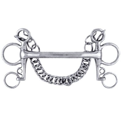 Stainless Steel Mullen Mouth Tom Thumb Pelham