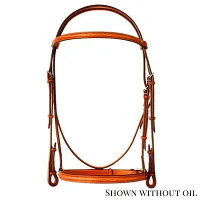 Edgewood Fancy Stitched Raised Non Padded Bridle - 3/4" - Oversized