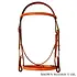 Edgewood Fancy Stitched Raised Non Padded Bridle - 3/4" - Oversized