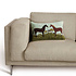 Peking Handicraft Peking Handicraft - Hook Pillow -  Black & Brown Horses by Warren Kimble - 12x20"