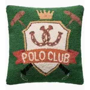 Peking Handicraft Peking Handicraft - Hook Pillow - Polo Club