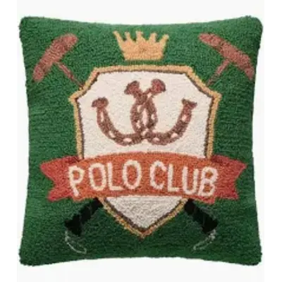 Peking Handicraft Peking Handicraft - Hook Pillow - Polo Club