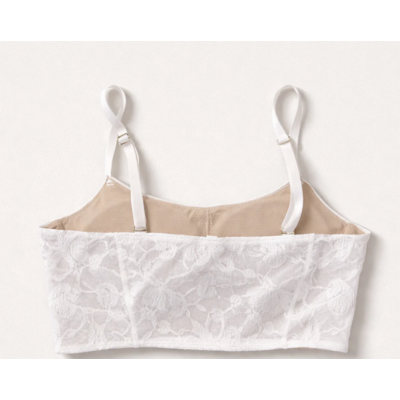 70 Degrees 70° - Lace Sport Bra - Blush/White