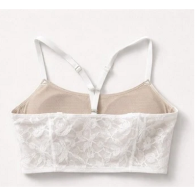 70 Degrees 70° - Lace Sport Bra - Blush/White