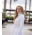 70 Degrees 70° - Embroidered Lace Bib Show Shirt - White