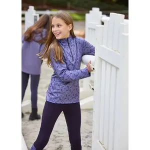Kerrits Kerrits - Kids First Level Quarter Zip Fleece Tech Top- Print -