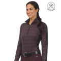 Kerrits Kerrits - Stretch Plaid Quarter Zip Top -