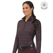 Kerrits Kerrits - Stretch Plaid Quarter Zip Top -