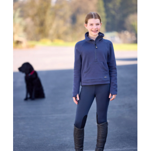 Kerrits Kerrits - Kids Etched Equine Half Zip Sweatshirt - Galaxy Blue