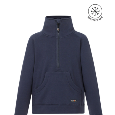 Kerrits Kerrits - Kids Etched Equine Half Zip Sweatshirt - Galaxy Blue