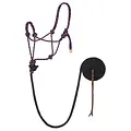 Weaver - Diamond Braid Rope Halter w/ Lead (One Size) - Purple Jazz & Black