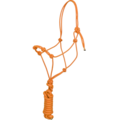 Shiloh Shiloh - Four Knot Training Rope Halter w/ 10' Removeable Lead (One Size) - Orange