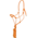 Shiloh Shiloh - Four Knot Training Rope Halter w/ 10' Removeable Lead (One Size) - Orange