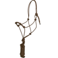 Shiloh Shiloh - Four Knot Training Rope Halter w/ 10' Removeable Lead (One Size) - Brown