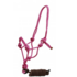 Shiloh Shiloh - Braided Nylon Cowboy Knot Rope Halter w/ Removable 7.5' Lead - Pink